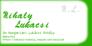mihaly lukacsi business card